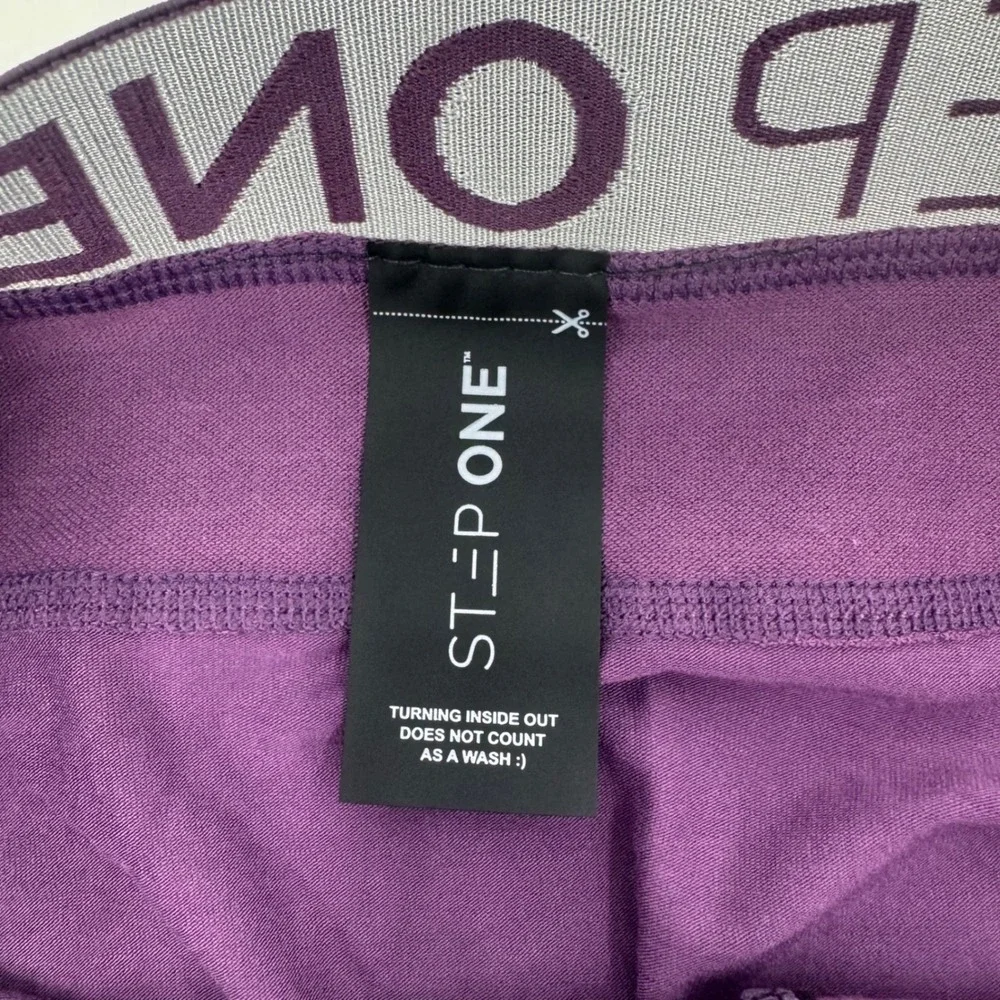 Step One Mens Purple Bamboo Viscose Boxer Briefs Anti-Chafe Size‎ M